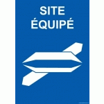 LOT DE 2 - PANNEAU SITE ÉQUIPÉ DÉFICIENCE ELOCUTION - 150 X 210 - PVC