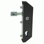 SERRURE DE PORTAIL NOIR - POSE VERTICALE - CYLINDRE EUROPÉEN - CADRE 30 MM TIRARD