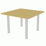 TABLE DE RÉUNION PLATEAU CARRÉ 110X110 HÊTRE - QUADRIFOGLIO