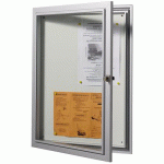 VITRINE AFFICHAGE D\'EXTÉRIEUR CLASSIQUE PORTE BATTANTE 68 X 71 CM 6 A4 - MANUTAN COLLECTIVITÉS