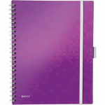 CAHIER À SPIRALES POLYPROPYLÈNE BE MOBILE WOW - A4 - VIOLET - LEITZ