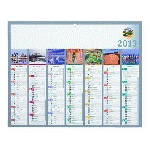 LOT DE 5 - CALENDRIER SEMESTRIEL MURAL 2027 - PLANÈTE - 21 X 26,5 CM