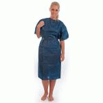 LOT DE 20 - BLOUSE DE PATIENT PP, PP NON TISSÉ, TAILLE L, BLEU