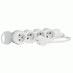 MULTIPRISE 6 PRISES 2P+T SANS INTERRUPTEUR - 16A - CORDON 1,5M - 50061 LEGRAND