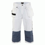 PANTACOURT PEINTRE BLANC TAILLE 42C - BLAKLADER