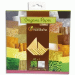 ORIGAMI PAPER NATURE, 20 X 20 CM, 60F, 70G - MULTICOLORE - LOT DE 4