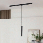 ARCCHIO EJONA SUSPENSION LED SUR RAIL NOIR 6/40CM
