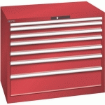 ARMOIRE 7 TIROIRS 1023X725X850MM-CAPACITÉ 200KG-ROUGE - LISTA