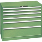 ARMOIRE 6 TIROIRS 1023X572X850MM-CAPACITÉ 75KG-VERT - LISTA