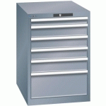 ARMOIRES À TIROIRS GRIS 564X725X850 AVEC 6 TIROIRS 75KG - LISTA