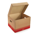 CAISSE MULTI-USAGE BRUNE AVEC COUVERCLE RAJA 38X35X33 CM