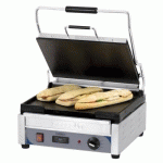 GRILL PANINI AVEC TIMER GRAND PREMIUM CASSELIN - PLAQUES LISSES