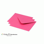 LOT DE 2 - PAQUET DE 20 ENVELOPPES POLLEN 125X138MM 120G/M² - ROSE FUCHSIA