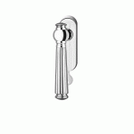 POIGNÉE DE FENÊTRE SCHÖNTAL F2604 - VERROUILLABLE AVEC CLÉ - CHROMÉ - MAIN DROITE KARCHER DESIGN