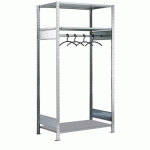 PORTE MANTEAUX EASY-FIX DÉPART LARGEUR:1300 MM CHMAXEL.:40 K - SCHULTE LAGERTECHNIK