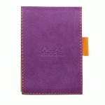 RHODIARAMA PORTE-BLOC AVEC PORTE-CRAYON + BLOC N°11 PETITS CARREAUX 5X5 - VIOLET - LOT DE 3