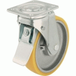 ROUL. PIV.+ FR D=150X50MM F=700KG BGE POL YURETHANE