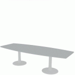 TABLE DE RÉUNION TONNEAU L.280 GRIS - QUADRIFOGLIO