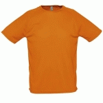 TEE-SHIRT PERSONNALISABLE DE SPORT HOMME EN POLYESTER ORANGE