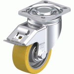 BLICKLE - ROULETTE PIVOTANTE À FREIN Ø 100MM BANDAGE POLYURÉTHANE PU 450KG - LH-GTH 100K-1-FI