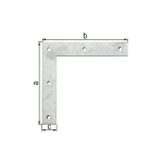 CORNIERE D'ANGLE 120X120X20MM LAMINÉ ZINGUÉ