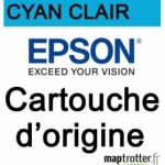 EPSON - T6365 - CARTOUCHE D'ENCRE CYAN CLAIR - PRODUIT D'ORIGINE - 700ML - C13T636500