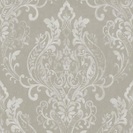 PAPIER PEINT BEIGE / CRÈME - PAPIER PEINT BAROQUE - 10,05 X 0,53 M - BRICOFLOR