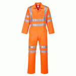 PORTWEST RT42 COMBINAISON DE SERVICE EN POLYCOTON HAUTE-VISIBILITÉ ORANGE - TAILLE L - STANDARD