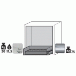 ARMOIRE SÉCURITÉ S. PAILLASSE UB-S-90 UB90.060.059.UL.S GRIS - ASECOS