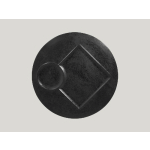 ASSIETTE PLATE ROND NOIR PORCELAINE Ø 30 CM CREATE RAK