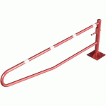 BARRIÈRE PIVOTANTE À CHEVILLER CADENAS-ROUGE/BLANC-3000MM - SCHAKE