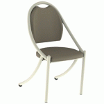 CHAISE 280 ALU ASS/DOS GINKGO TERRE - 4P BEIGE 1013 - MOBIDECOR