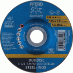 DISQUE À TRONÇONNER DÉPORTÉ UNIVERSEL ACIER ET INOX - 125X1,9MM - BOÎTE DE 10 PFERD