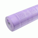 LOT DE 12 - NAPPE EN ROULEAU PAPIER DAMASSÉ -1,18 X 6M - LILAS