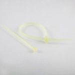 LOT DE 4 - COLLIERS DE SERRAGE COMPATIBLE ALIMENTAIRE 4,5 X 120 - PAR 100 - BLANC
