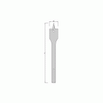 MECHE A BOIS PLATE DIAMETRE 40 MM