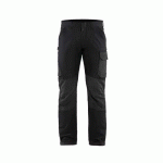 PANTALON DE TRAVAIL MAINTENANCE EXTENSIBLE 4D EN NOIR/GRIS FONCÉ D96 - BLAKLADER