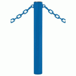 POTELET PROVINCE Ø114 MM CHAINES 2 ANNEAUX INOX BLEU 5010 - PROCITY