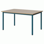 TABLE MALIBU 120X80 T4 4P STRA ALAISÉ ACACIA/BLEU 5025