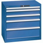 ARMOIRE BLEU GENT. 717X572X700 AVEC 5 TIR. 75KG _ 78.556.090 - LISTA