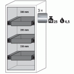 ARMOIRE SÉCURITÉ S-PEGASUS-90 S90.129.060.WDACR JAUNE - ASECOS