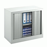 ARMOIRE À RIDEAUX MONOBLOC ÉCO-CONÇUE CLASSIQUE H 70 X L 120 CM GRIS