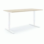 BUREAU RÉGLABLE EN HAUTEUR STEELFORCE PRO 400 - BLANC CHÊNE - ACTIFORCE