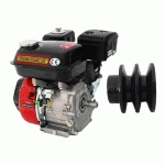 MOTEUR THERMIQUE 4 TEMPS OHV 6.5 CV AVEC ADAPTATEUR POUR ACCÉLÉRATEUR DÉPORTÉ + POULIES DOUBLE GORGE EN PRECOMMANDE - ELECTROPOWER