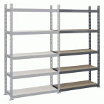 RAYONNAGES INDUSTRI'ÉCO 2 ÉLÉMENT SUIVANT H 200 X L 130 X P 40 CM TÔLE D'ACIER