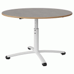 TABLE MALIBU Ø 120 T3/T6 PC ST ALAISÉ BÉTON F186/BLC 9016
