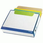 LOT DE 20 - BOÎTE ARCHIVES CARTON BRUNEAU - DOS 8 CM - HAUTE RÉSISTANCE - BLEUE