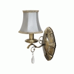 BRASS COLOUR/METAL CRYSTAL/LAMPSHADE 1*60W E14 - MW-HANDEL