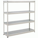 RAYONNAGE RAPID 1 1980X2 440X610 4 TABLETTES METAL GRIS