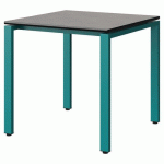 TABLE MALIBU 80X80 T6 SOUDÉ STR BÉTON F186/NOIR BLEU 5018